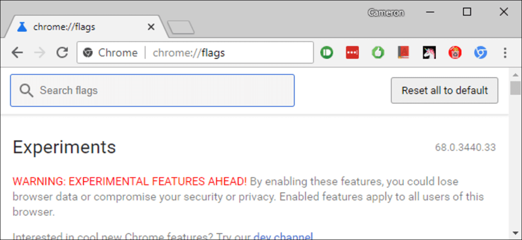 Cómo acceder a las funciones y configuraciones ocultas de Chrome usando las páginas de Chrome: //