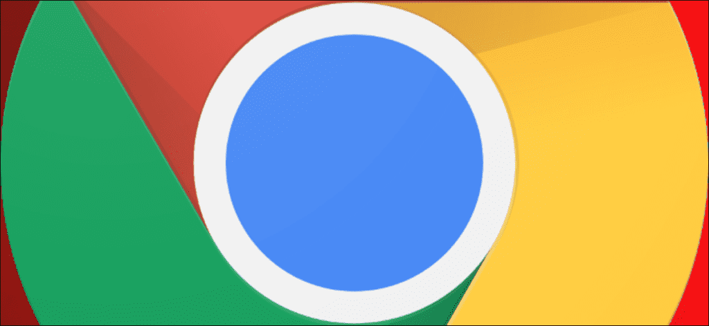 Logotipo de Google Chrome sobre un fondo rojo.