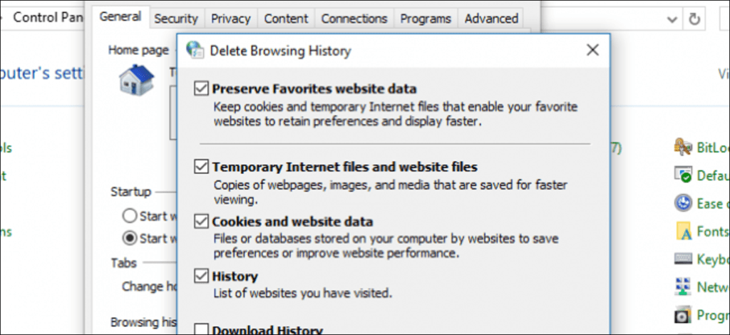 Cómo borrar el historial de navegación de Internet Explorer