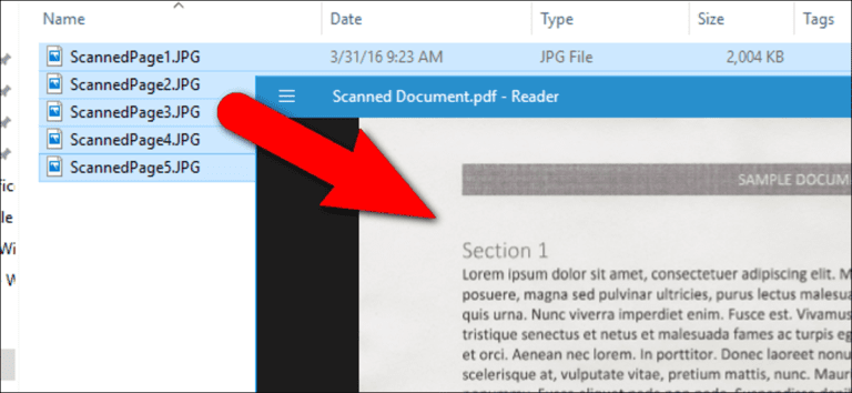 Cómo combinar imágenes en un archivo PDF en Windows