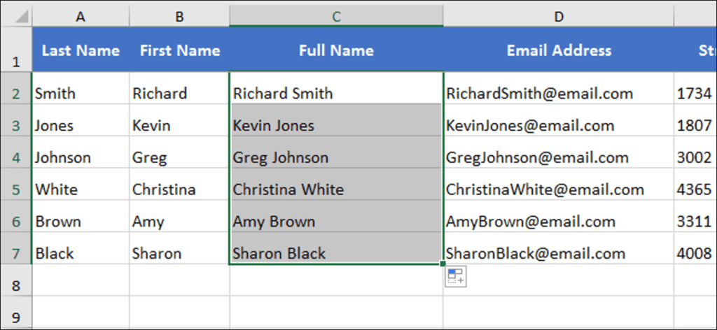 Cómo combinar texto de varias celdas en una celda en Excel