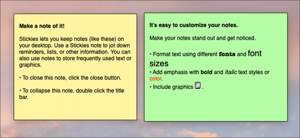 Cómo crear y usar notas adhesivas en Mac