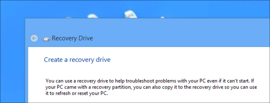 Cómo crear y usar un disco de recuperación o un disco de reparación del sistema en Windows 8 o 10