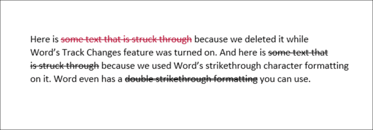 Cómo dibujar una línea a través de palabras en Microsoft Word