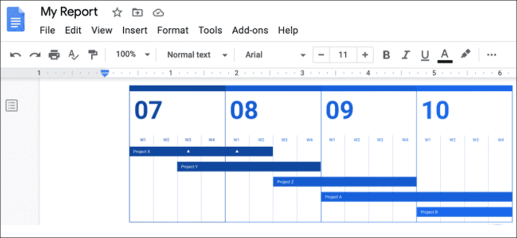 Insertar un dibujo de Google Google Docs