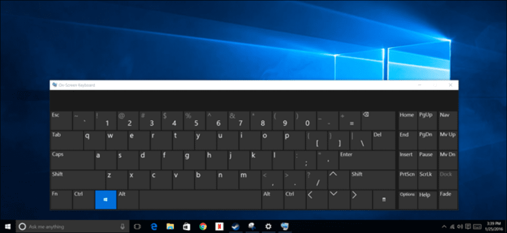 Cómo usar el teclado en pantalla en Windows 7, 8 y 10