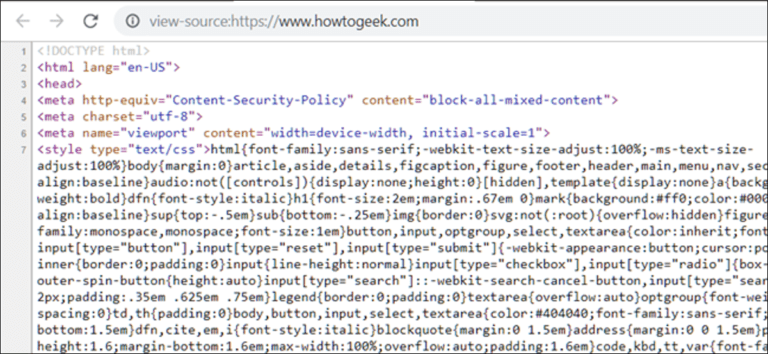 Cómo ver la fuente HTML en Google Chrome