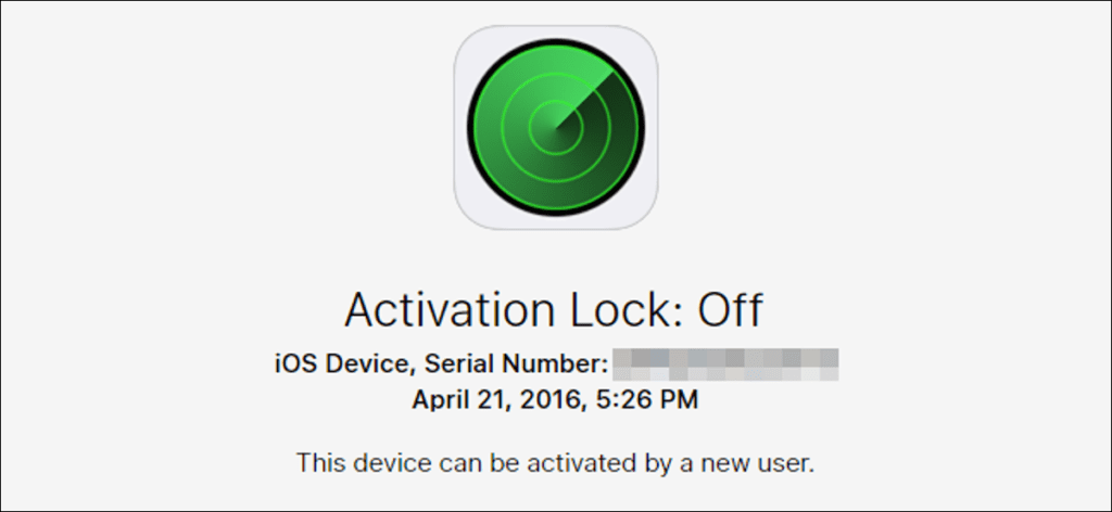 Cómo verificar el estado de bloqueo de activación de un dispositivo iOS