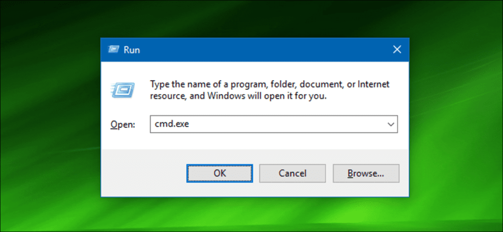 Ejecute un comando como administrador desde el cuadro de ejecución en Windows 7, 8 o 10