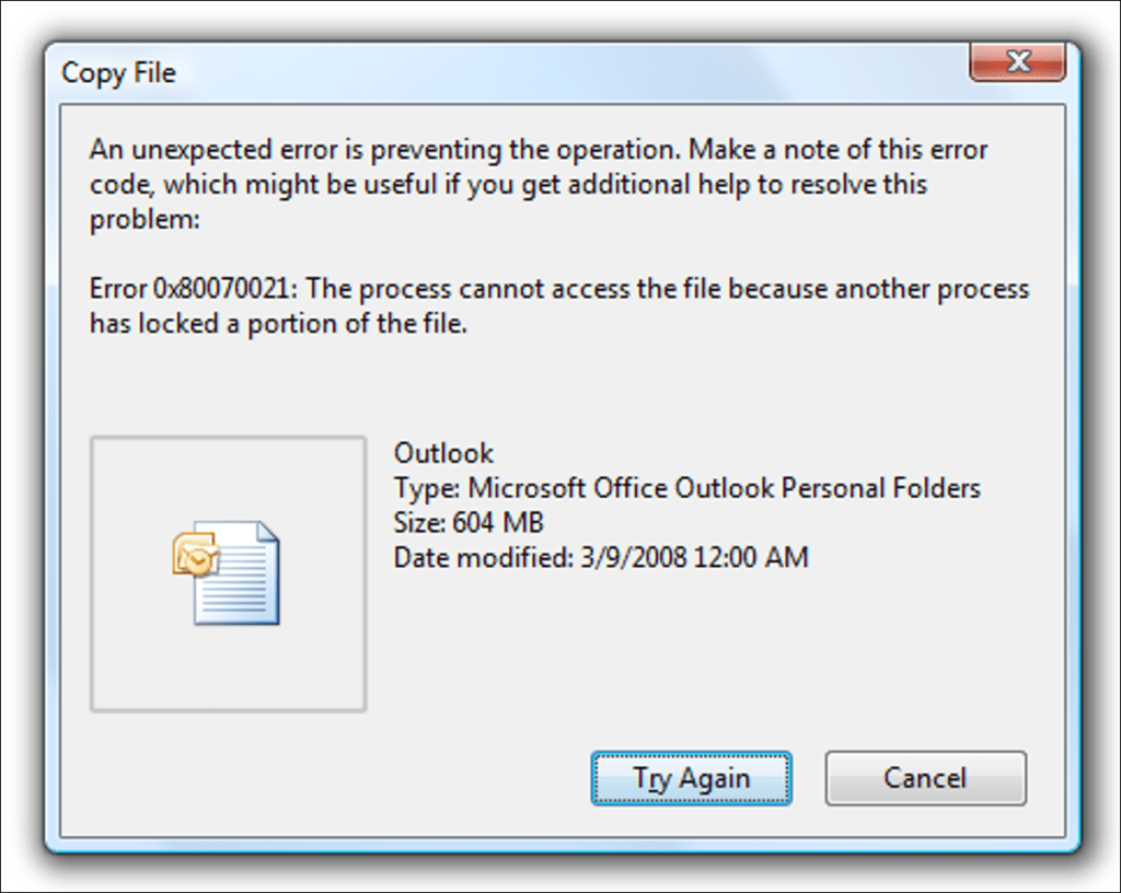 Hacer una copia de seguridad / copiar archivos "en uso" o "bloqueados" en Windows (línea de comando)