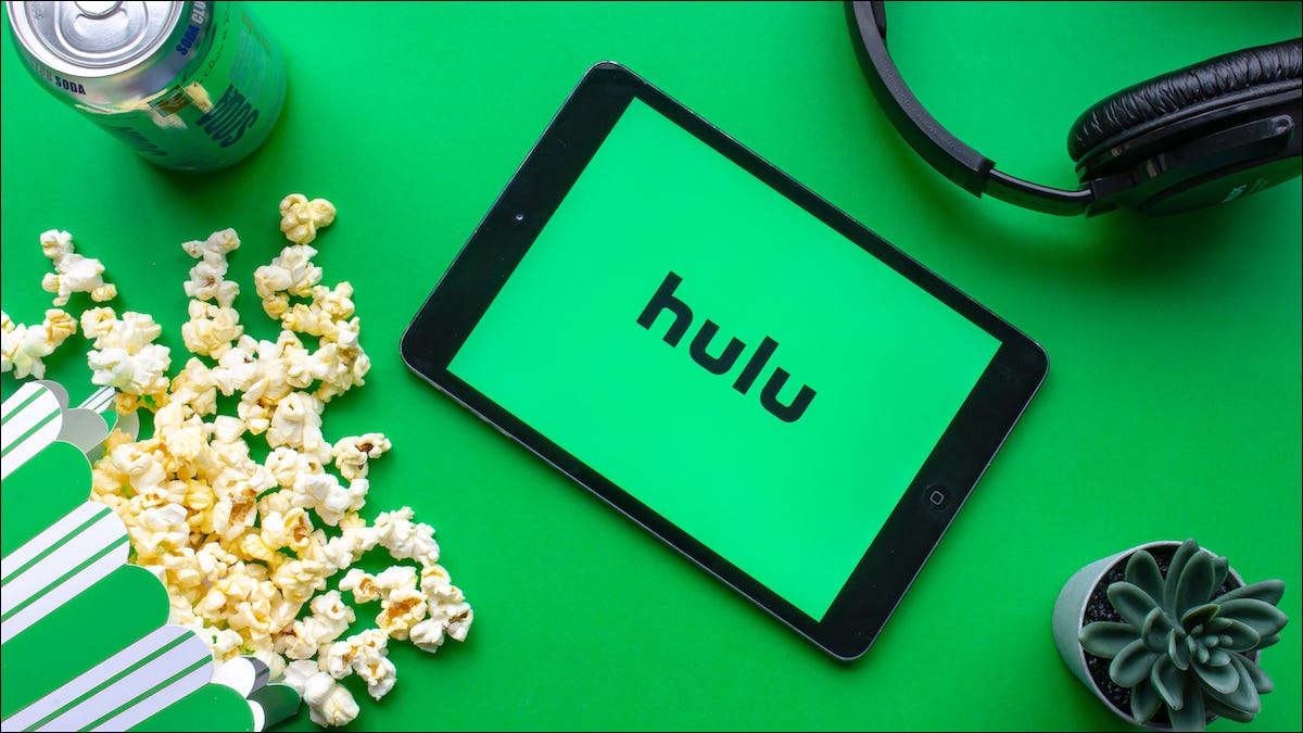 Logotipo de Hulu en una tableta