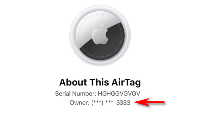 En iOS 14.6, AirTag ahora oculta el número de teléfono del propietario.