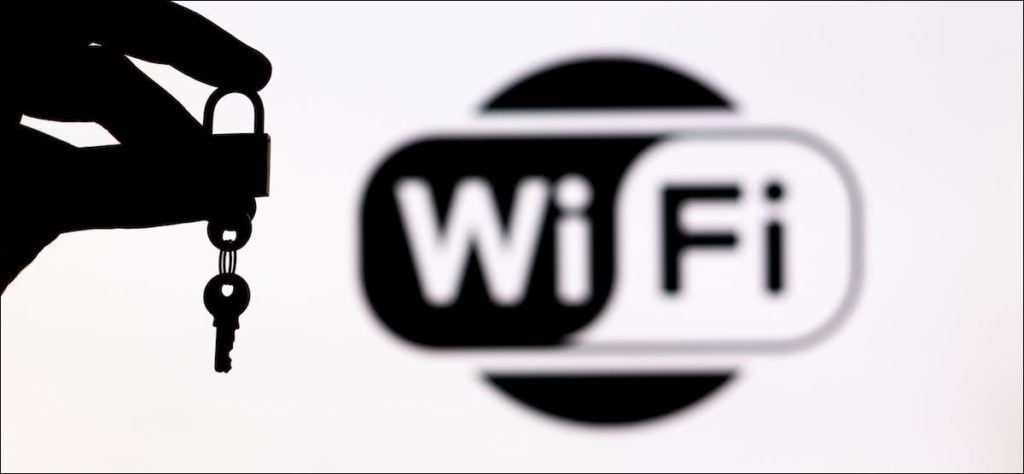 Logotipo de Wi-Fi con candado y llave