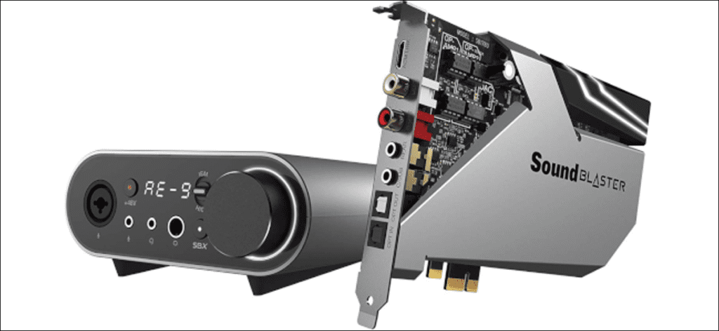 Tarjeta Creative Sound Blaster AE-9 PCIe con módulo de control de audio