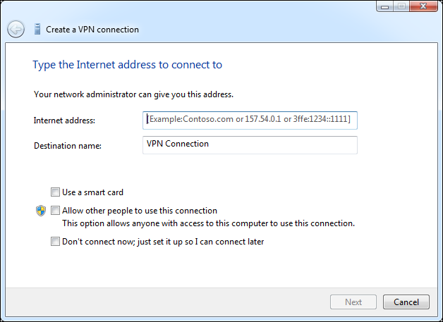 Configuración de VPN en una computadora con Windows