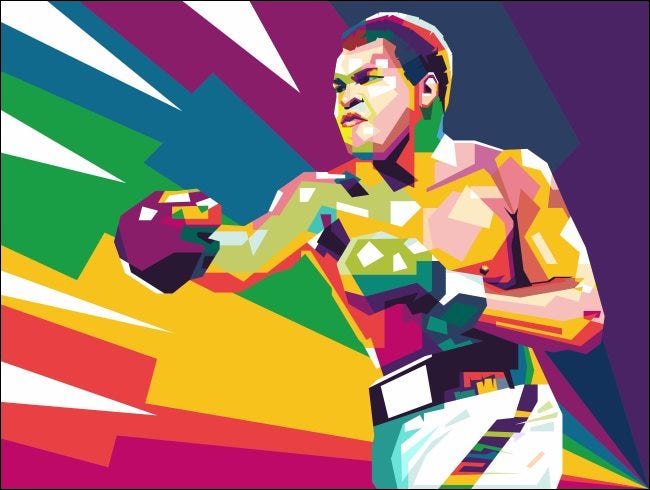 Arte de Muhammad Ali.