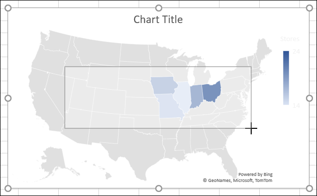 Cambiar el tamaño de un gráfico en Excel