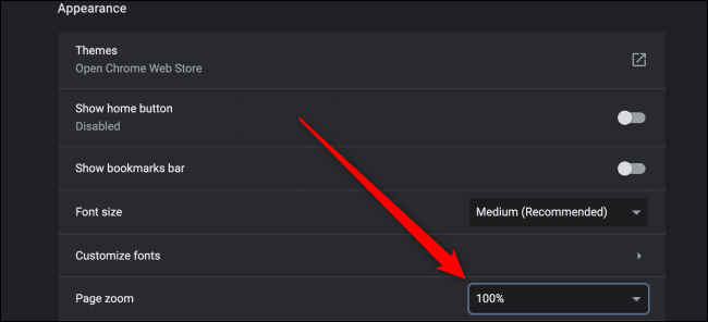 Configuración avanzada de Chrome para zoom