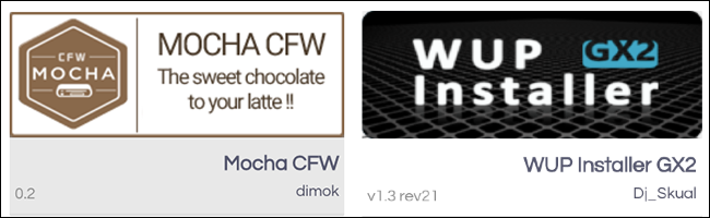 Tienda de aplicaciones Wii U Homebrew Mocha CFW