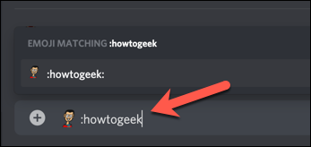 Escribe el alias de un emoji personalizado y luego presiona Enter para enviarlo.