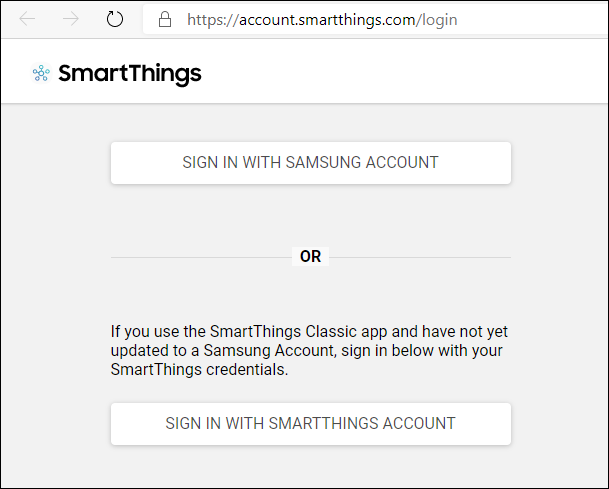 vaya al IDE de smarthings e inicie sesión