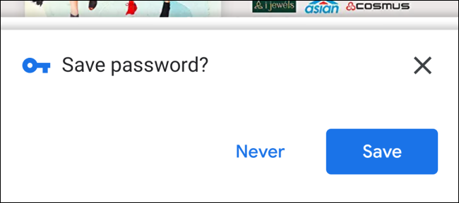 Solicitud de contraseña para guardar en Chrome para Android