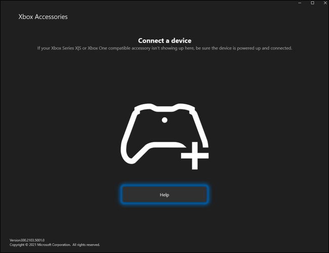 Aplicación Xbox Accessories en Windows 10
