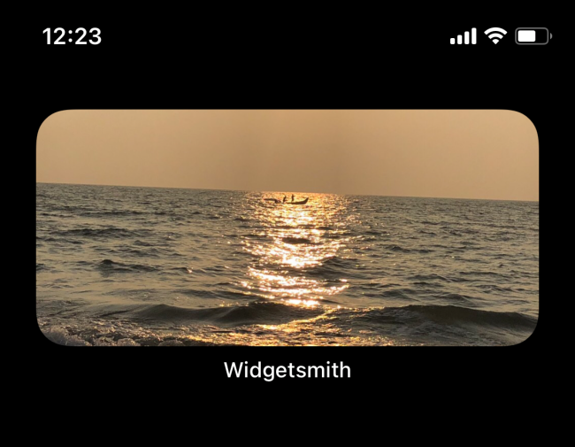 Widget de fotos de la pantalla de inicio del iPhone
