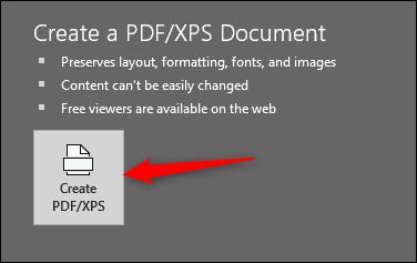 Crear archivo PDF o XPS