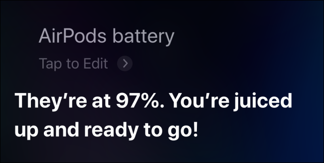 Use Siri para verificar la batería de AirPods en iPhone