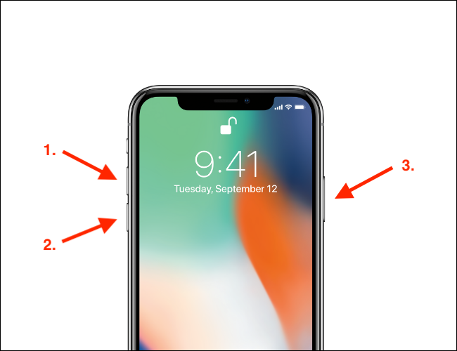 Cómo forzar el reinicio de un dispositivo estilo iPhone X con notch y barra de inicio