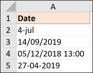 Fechas almacenadas como texto