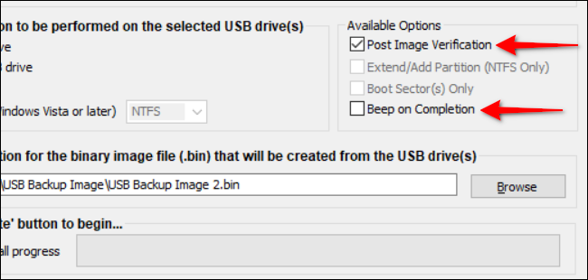 Configuración de verificación de imagen después