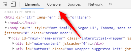 Pestaña Consola de Chrome DevTools