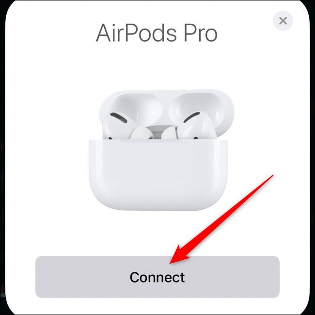 Par de Apple AirPods Pro con iPhone Tap Connect