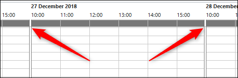 horas modificadas en el calendario de Outlook