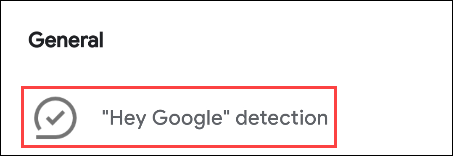 seleccione hey detección de google
