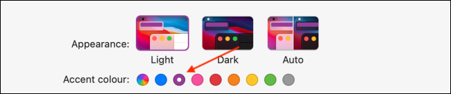 Elija el color de acento en macOS