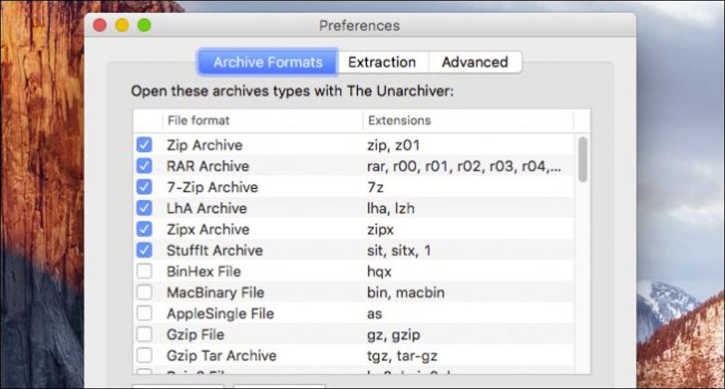 Cómo abrir 7z y otros archivos de almacenamiento en OS X