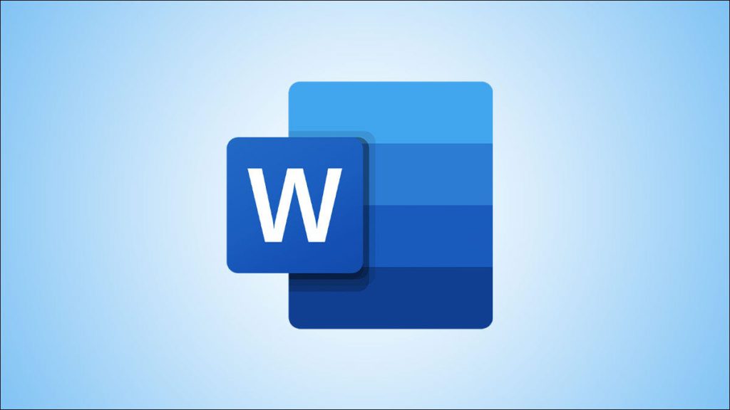 Logotipo de Microsoft Word sobre fondo azul.