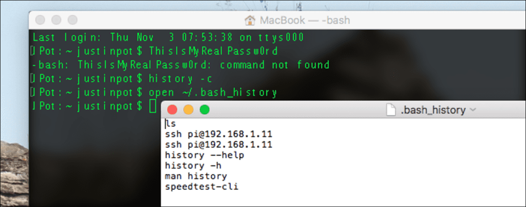 Cómo borrar el historial de la terminal en Linux o macOS