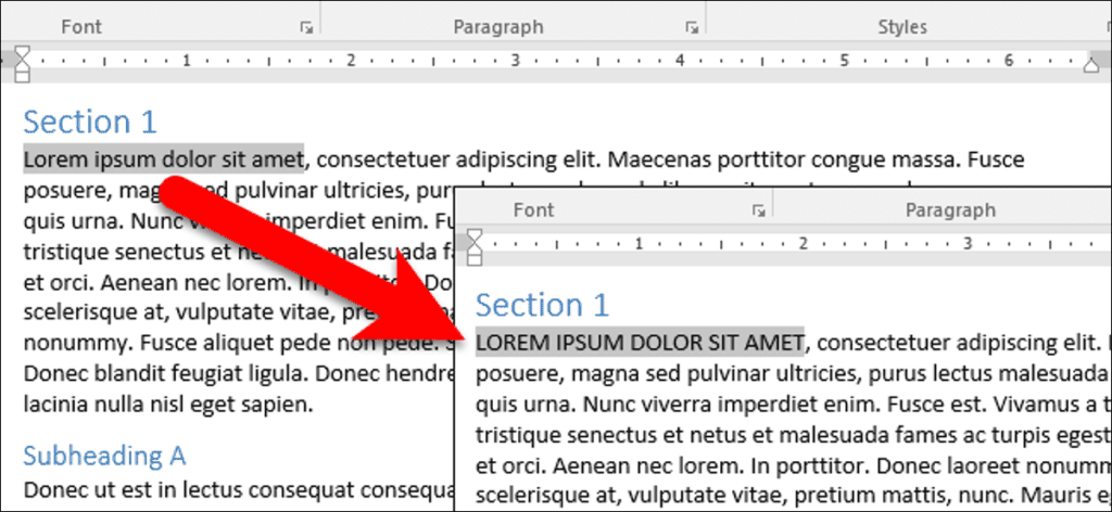 Cómo cambiar fácilmente el texto entre mayúsculas y minúsculas en Microsoft Word