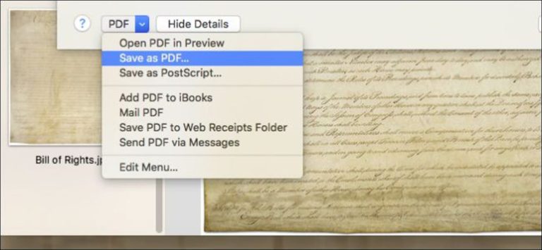 Cómo combinar imágenes en un archivo PDF en Mac