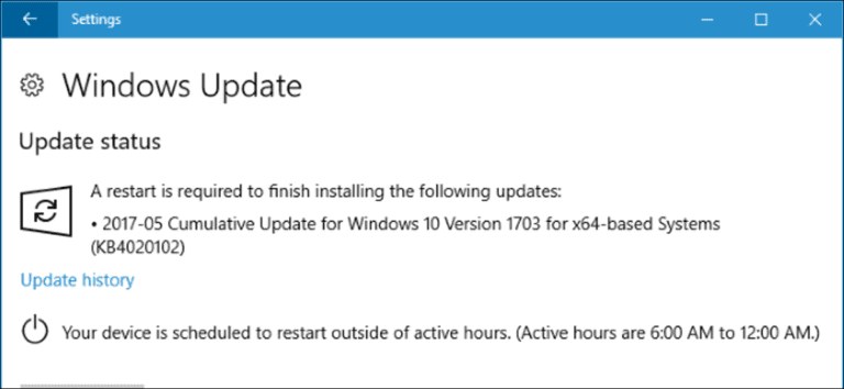 Cómo configurar «horas activas» para que Windows 10 no se reinicie en un mal momento
