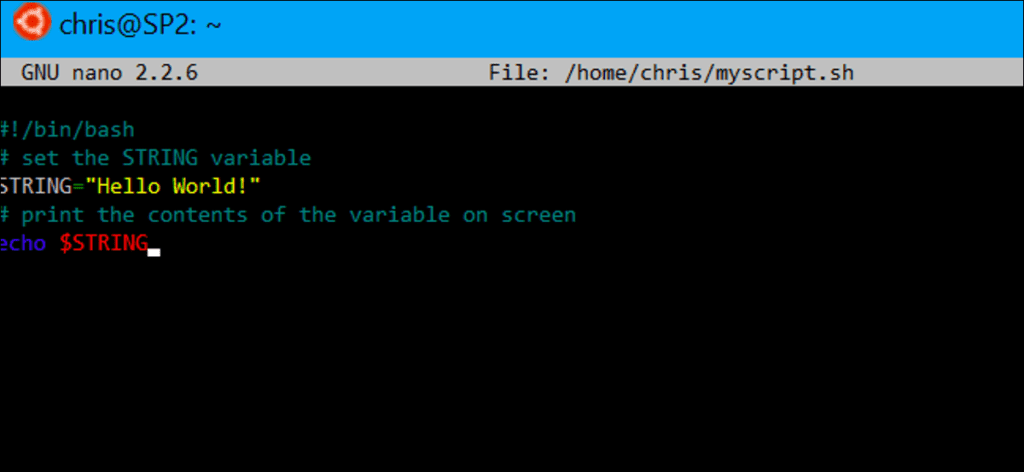 Cómo crear y ejecutar scripts de Bash Shell en Windows 10