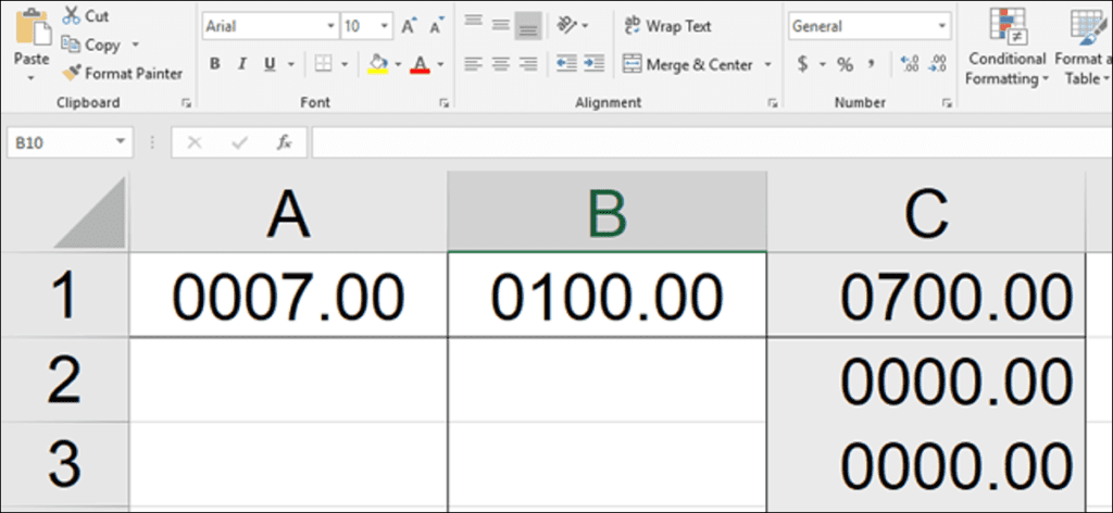 Cómo forzar a Microsoft Excel a mostrar ceros a la izquierda