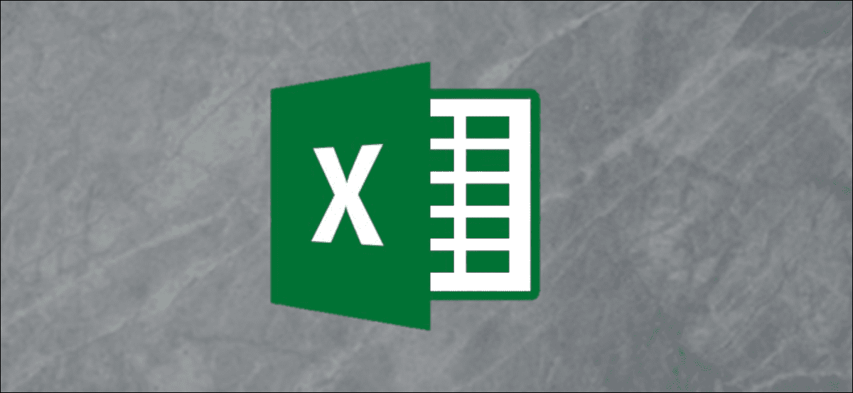 Logotipo de Microsoft Excel sobre un fondo gris