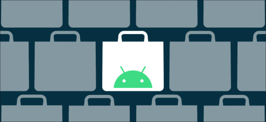 Logotipos de la tienda de aplicaciones de Android.