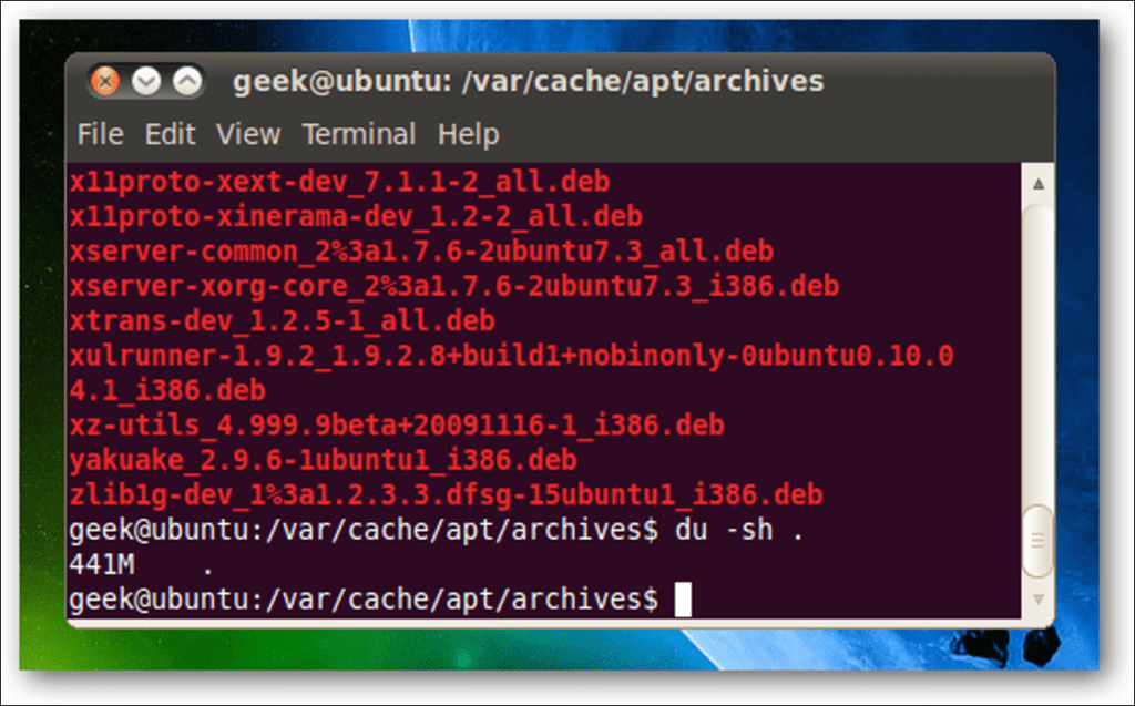 Cómo liberar mucho espacio en disco en Ubuntu Linux eliminando archivos de paquetes almacenados en caché