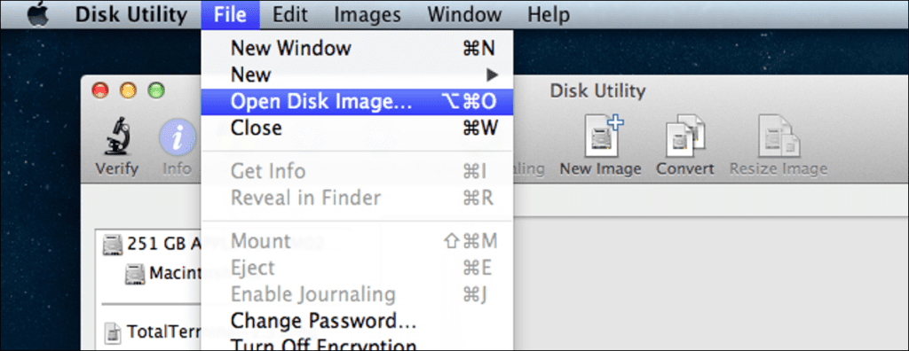 Cómo montar una imagen ISO en Mac OS X